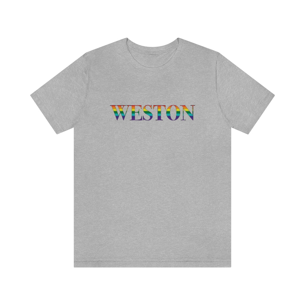 Do you have Weston Pride? Weston, Connecticut apparel and gifts including mugs including LGBTQ inspired apparel and gifts. 10% of pride sales are donated to a Connecticut LGBTQ organization. Free shipping! 