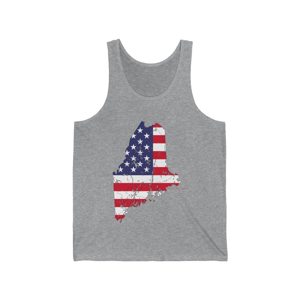 Maine American Flag collection has tee shirts, mugs, reusable bags, and other apparel and gifts. All proceeds goes to help build the Finding Maine brand and get our website up and going. Free shipping on all products. 