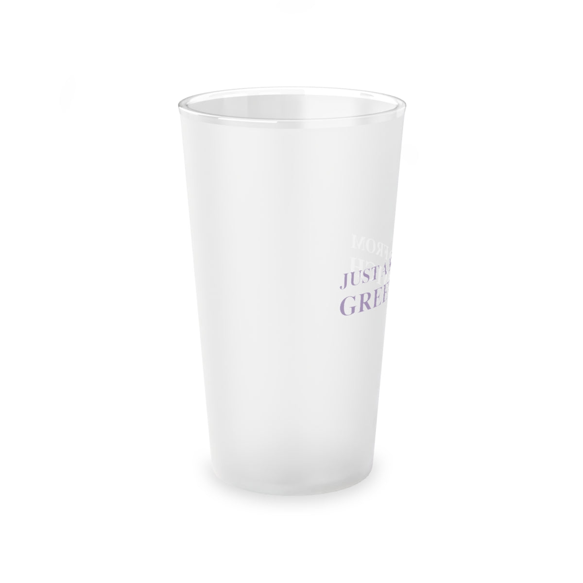 Just a kid from Greenwich Frosted Pint Glass, 16oz