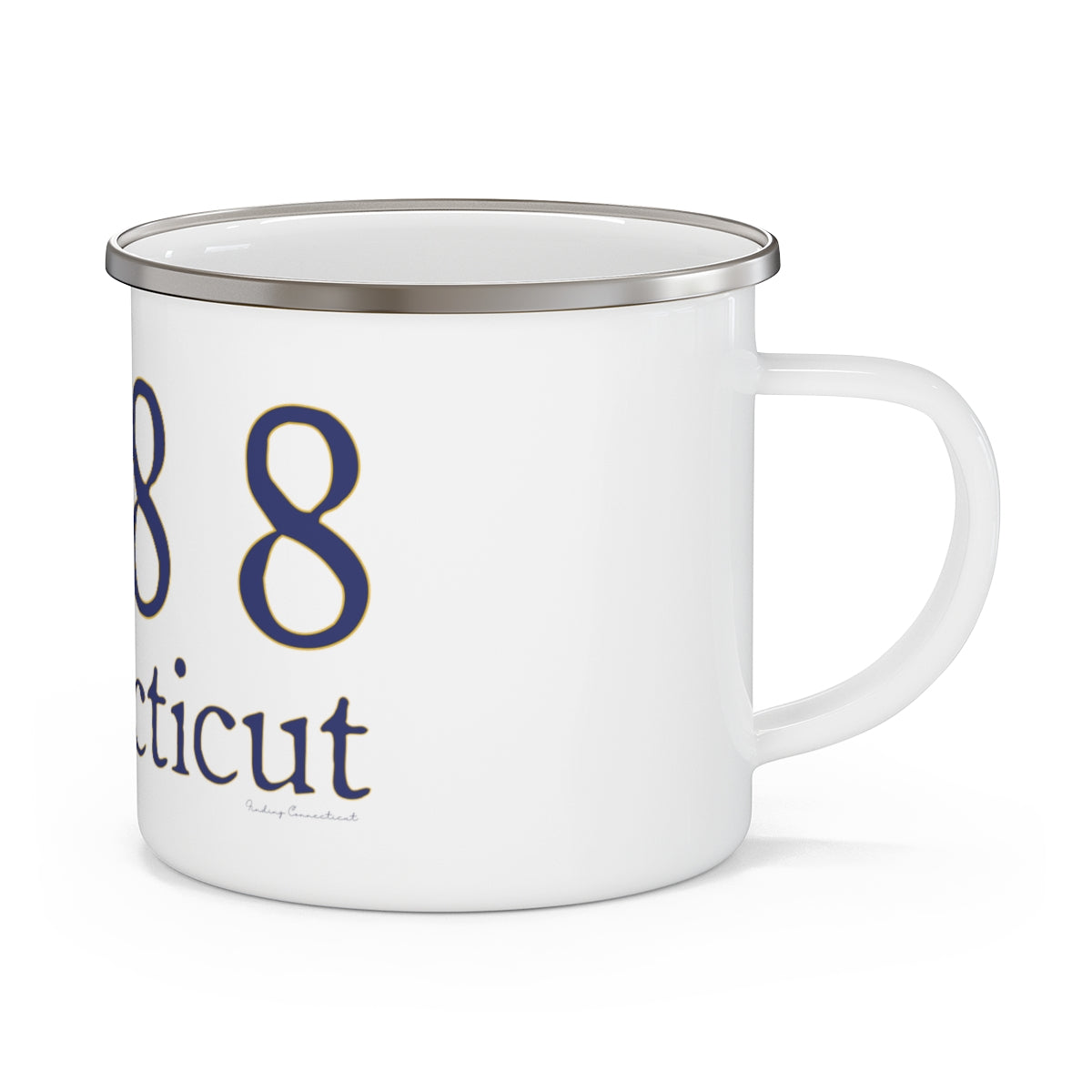 1788 Connecticut American Flag Enamel Camping Mug