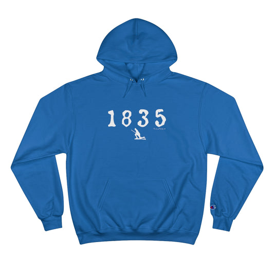 1835 Westport - White Champion Hoodie