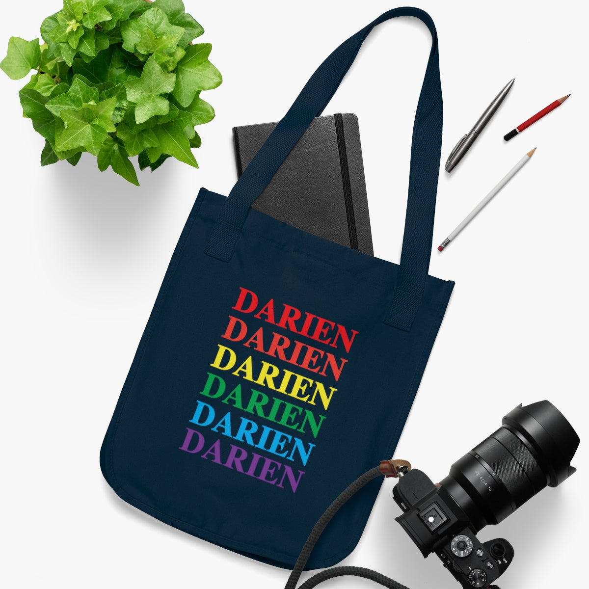 Darien Pride Organic Canvas Tote Bag