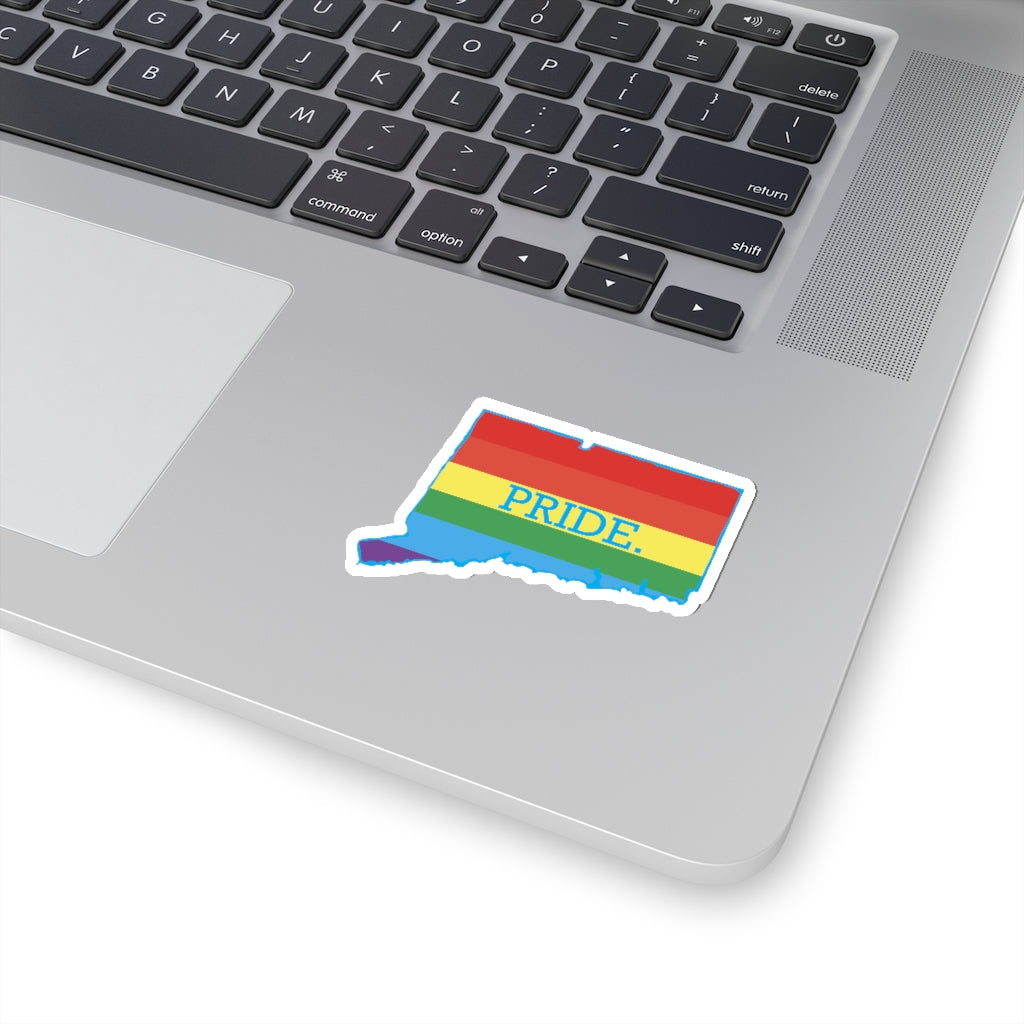 Pride in Connecticut Kiss-Cut Stickers