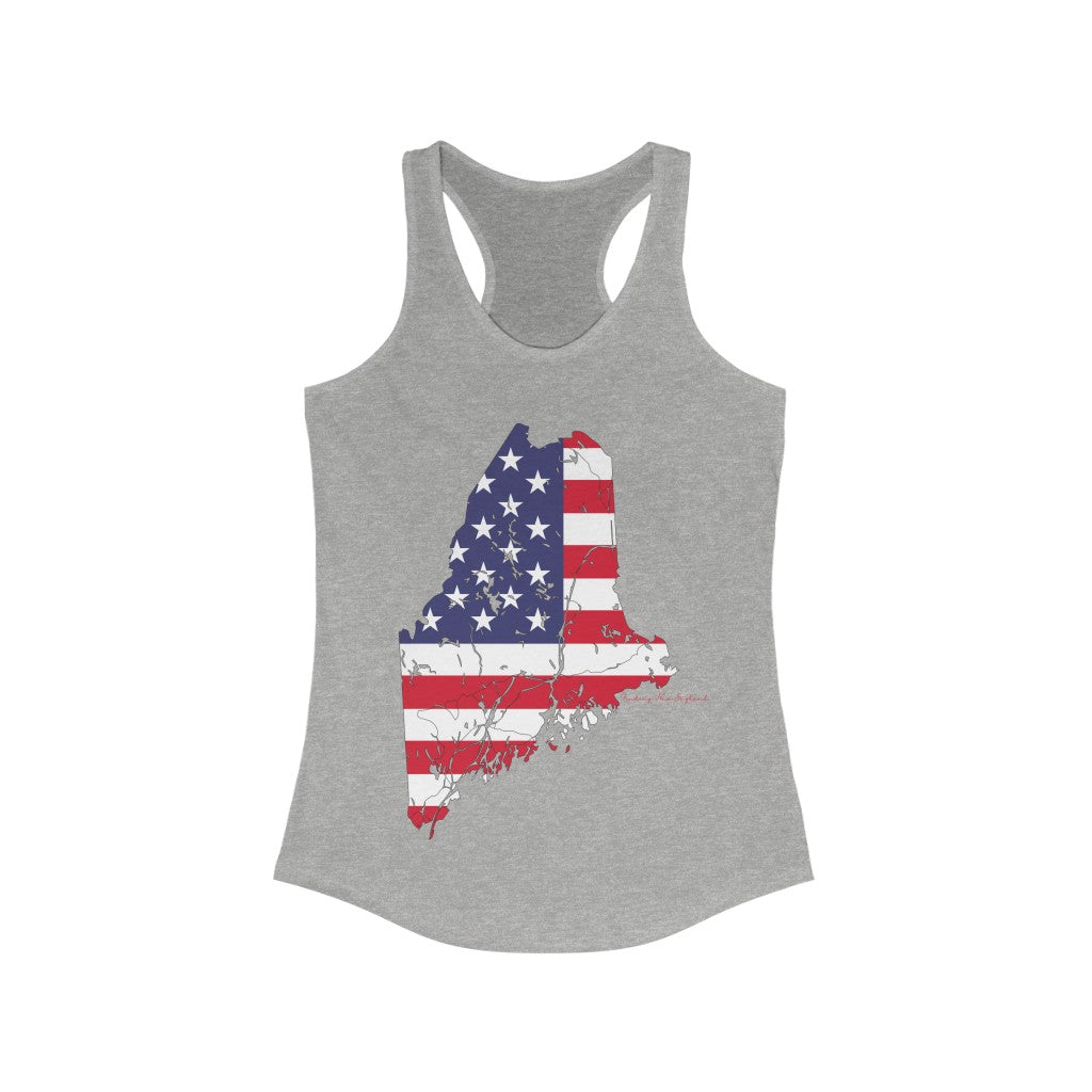 Maine American Flag collection has tee shirts, mugs, reusable bags, and other apparel and gifts. All proceeds goes to help build the Finding Maine brand and get our website up and going. Free shipping on all products. 