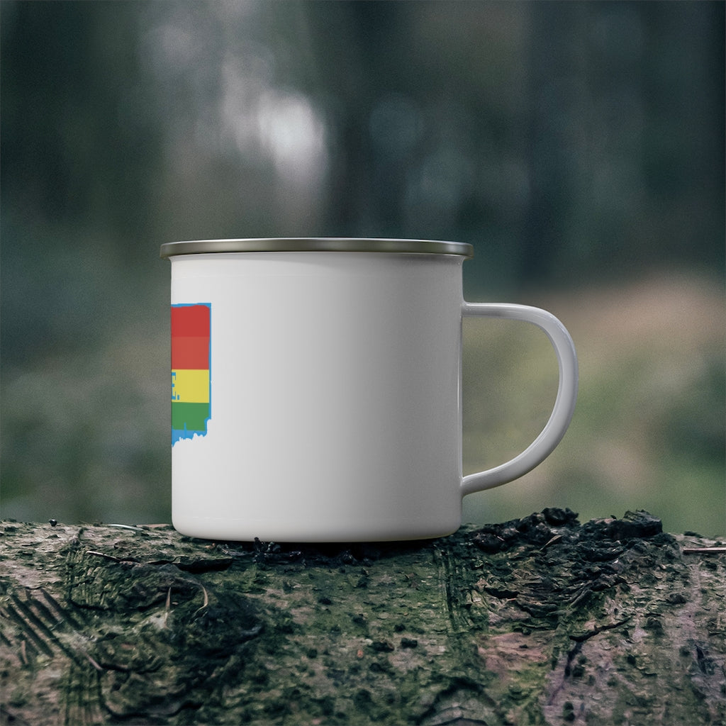 Pride in Connecticut Enamel Camping Mug