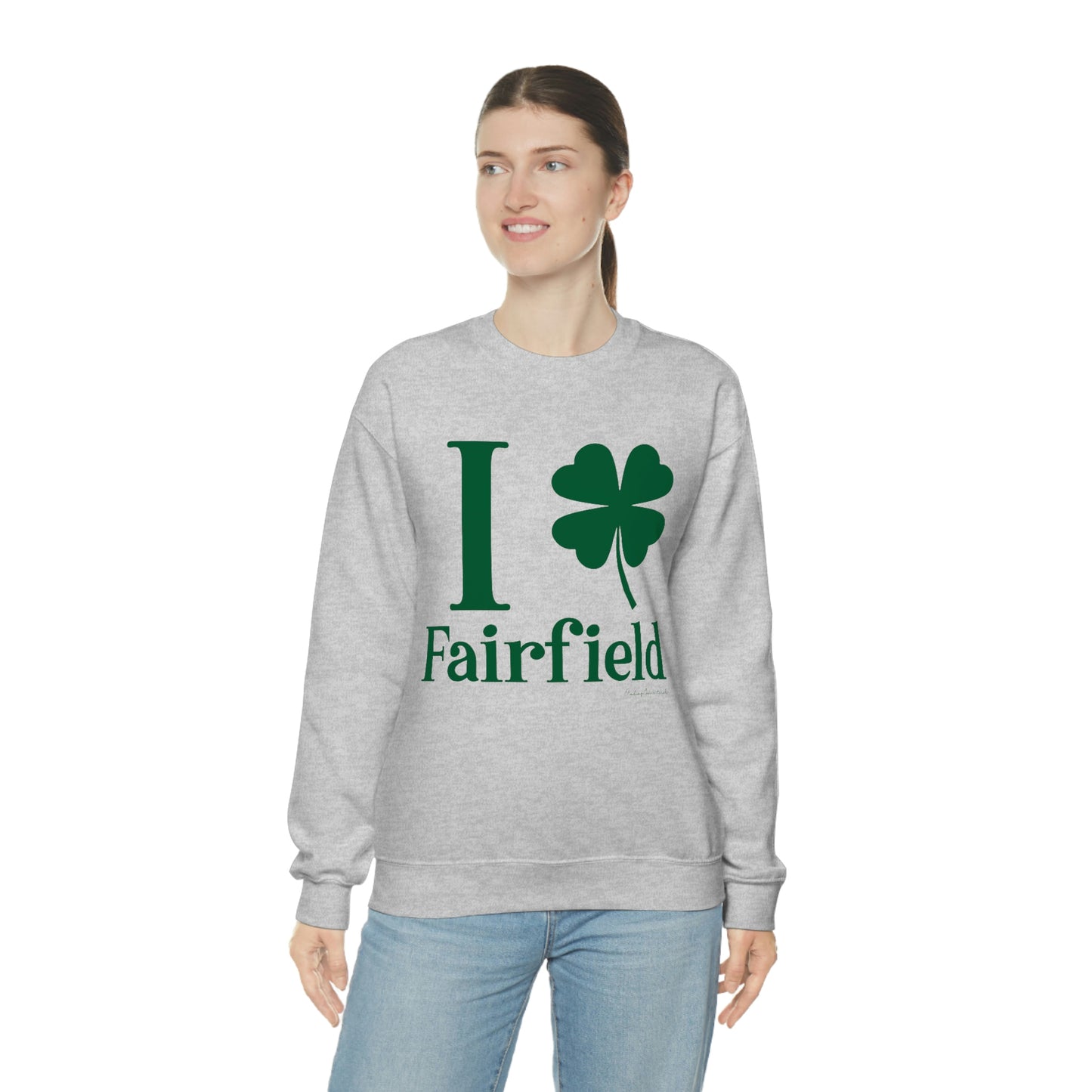 I Clover Fairfield (Green) Unisex Heavy Blend™ Crewneck Sweatshirt