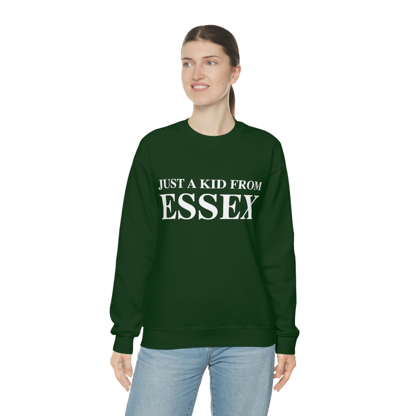 Just a kid from Essex Unisex Heavy Blend™ Crewneck Sweatshirt