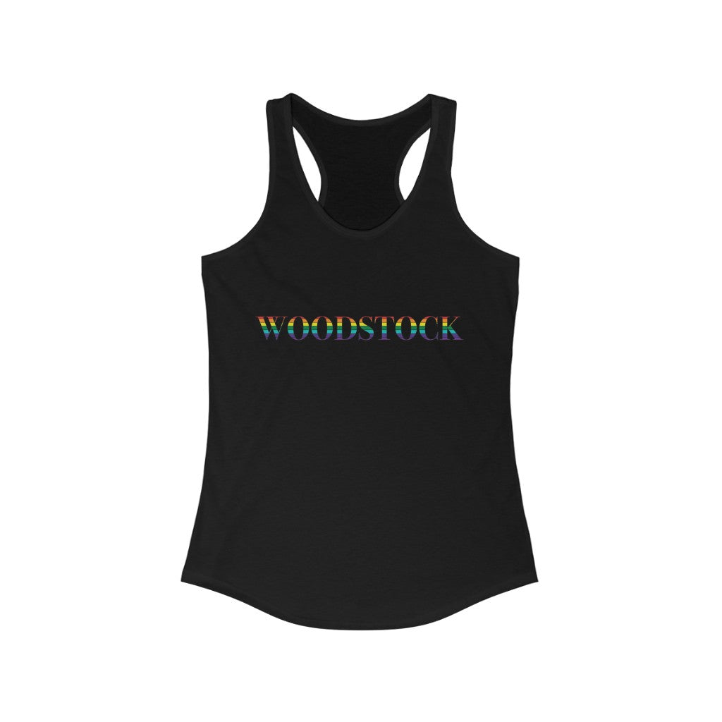 Woodstock Rainbow Women's Ideal Racerback Tank