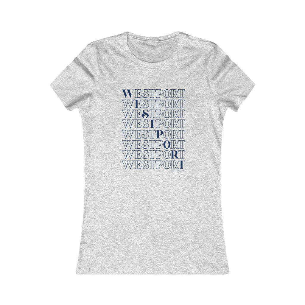 westport on repeat womens tee shirt