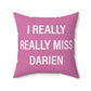 Darien Connecticut pillow. i really really miss darien ct pillow and home decor