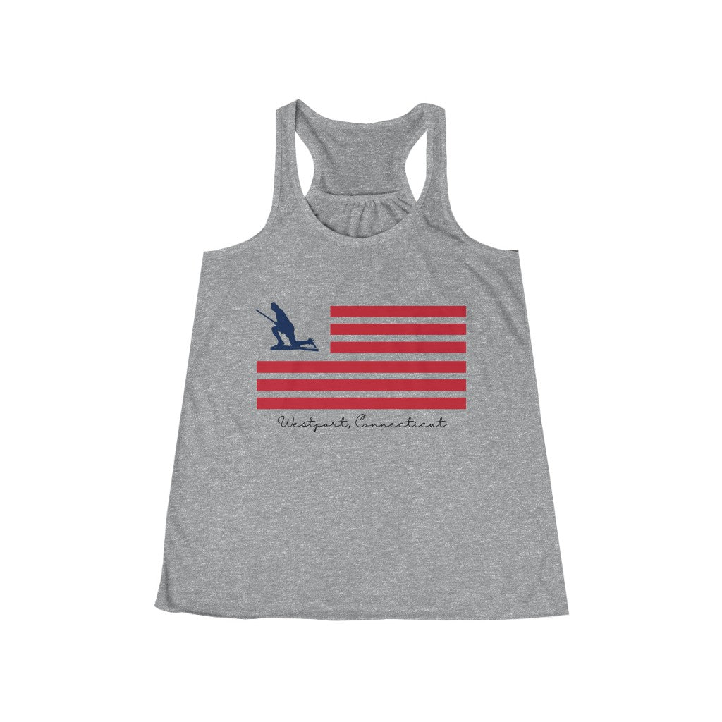 Minuteman Flag Women's Flowy Racerback Tank