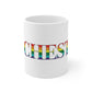 Rochester Rainbow White Ceramic Mug