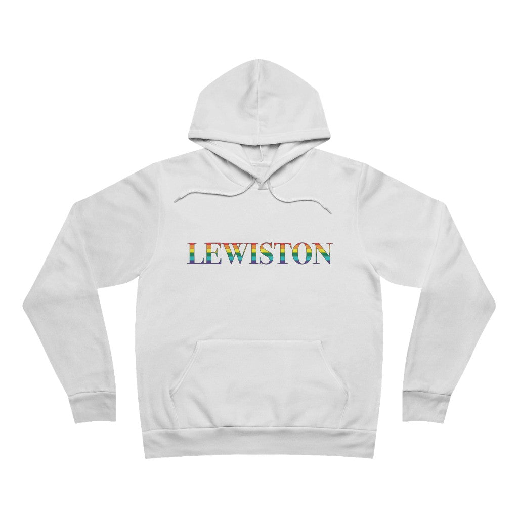 Lewiston Rainbow Unisex Sponge Fleece Pullover Hoodie