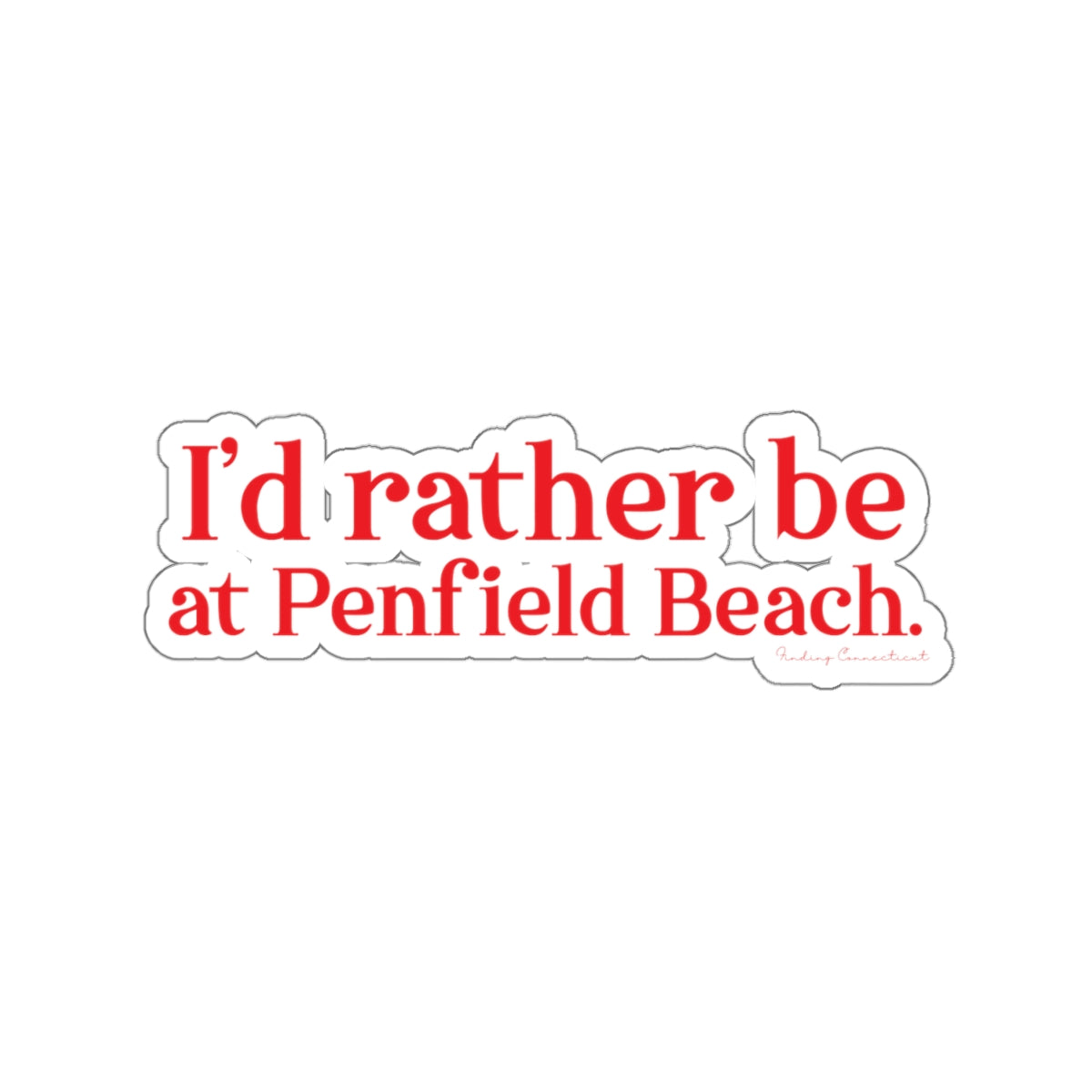 fairfield ct sticker