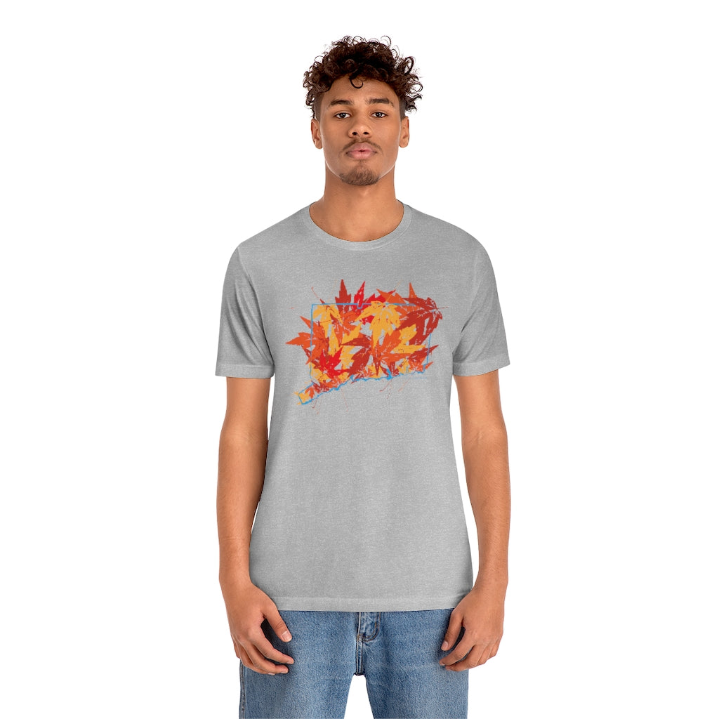 Connecticut Leaves Unisex Jersey Short Sleeve Tee