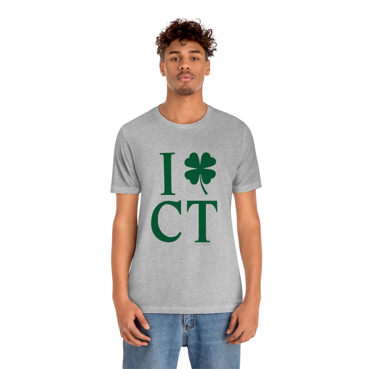 I Clover CT (Green) Unisex Jersey Short Sleeve Tee