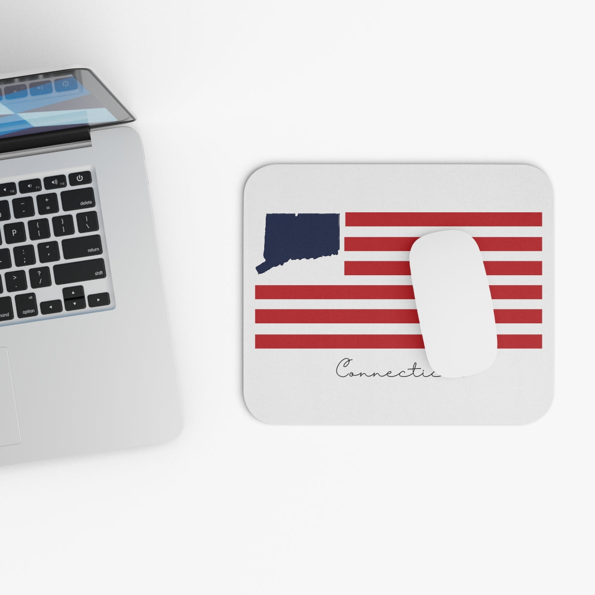 Connecticut Flag Mouse Pad (Rectangle)