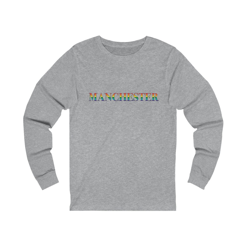 Manchester Rainbow Unisex Jersey Long Sleeve Tee