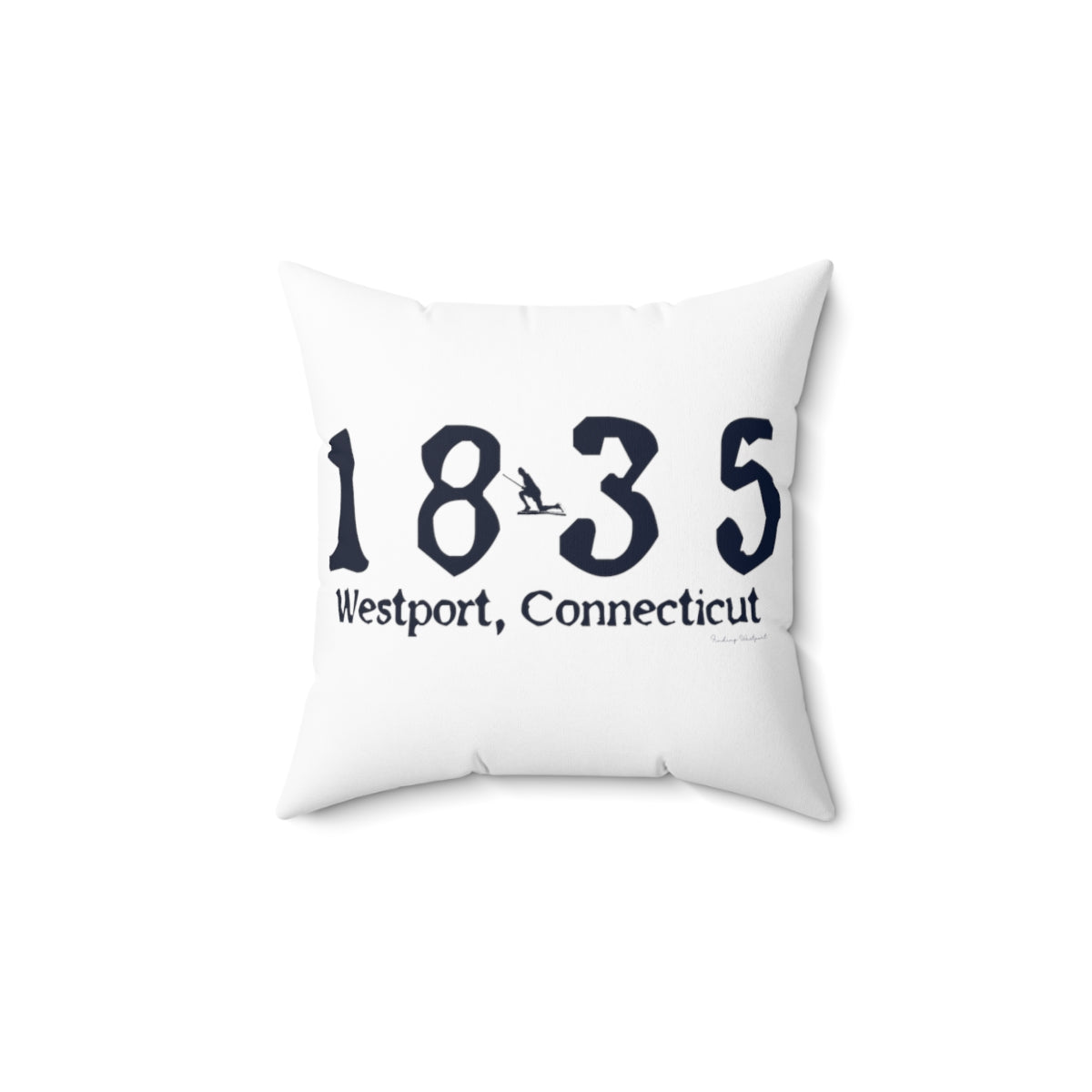 1835 Small Minuteman Spun Polyester Square Pillow