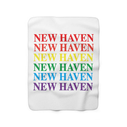 New Haven Pride Sherpa Fleece Blanket 