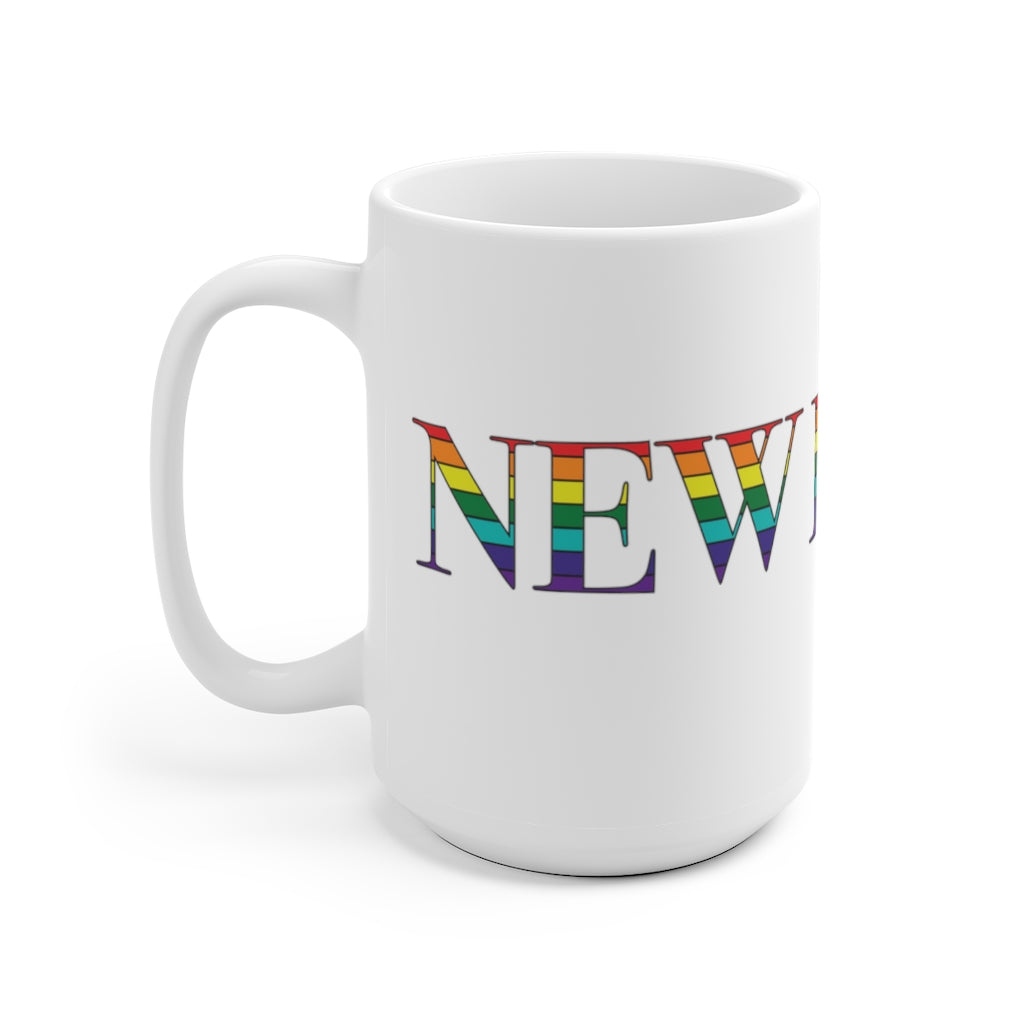 New Haven Rainbow White Ceramic Mug