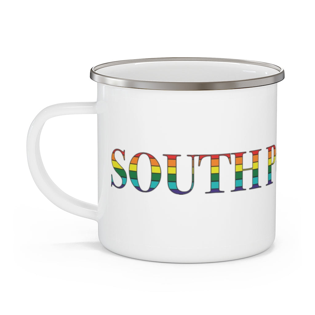 South Portland Rainbow Enamel Camping Mug