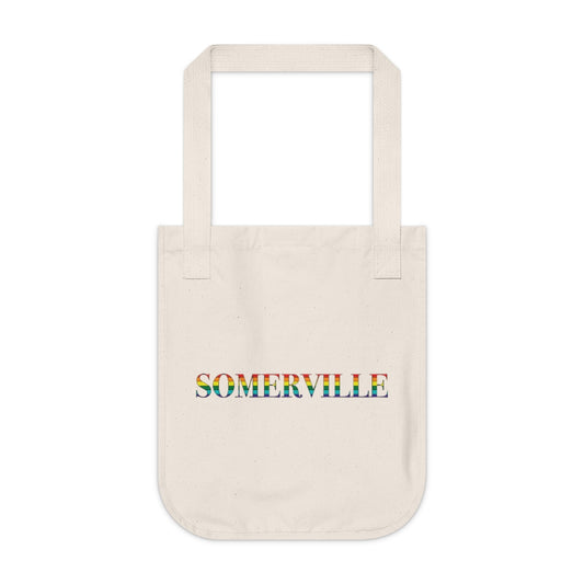 Somerville Rainbow Organic Canvas Tote Bag