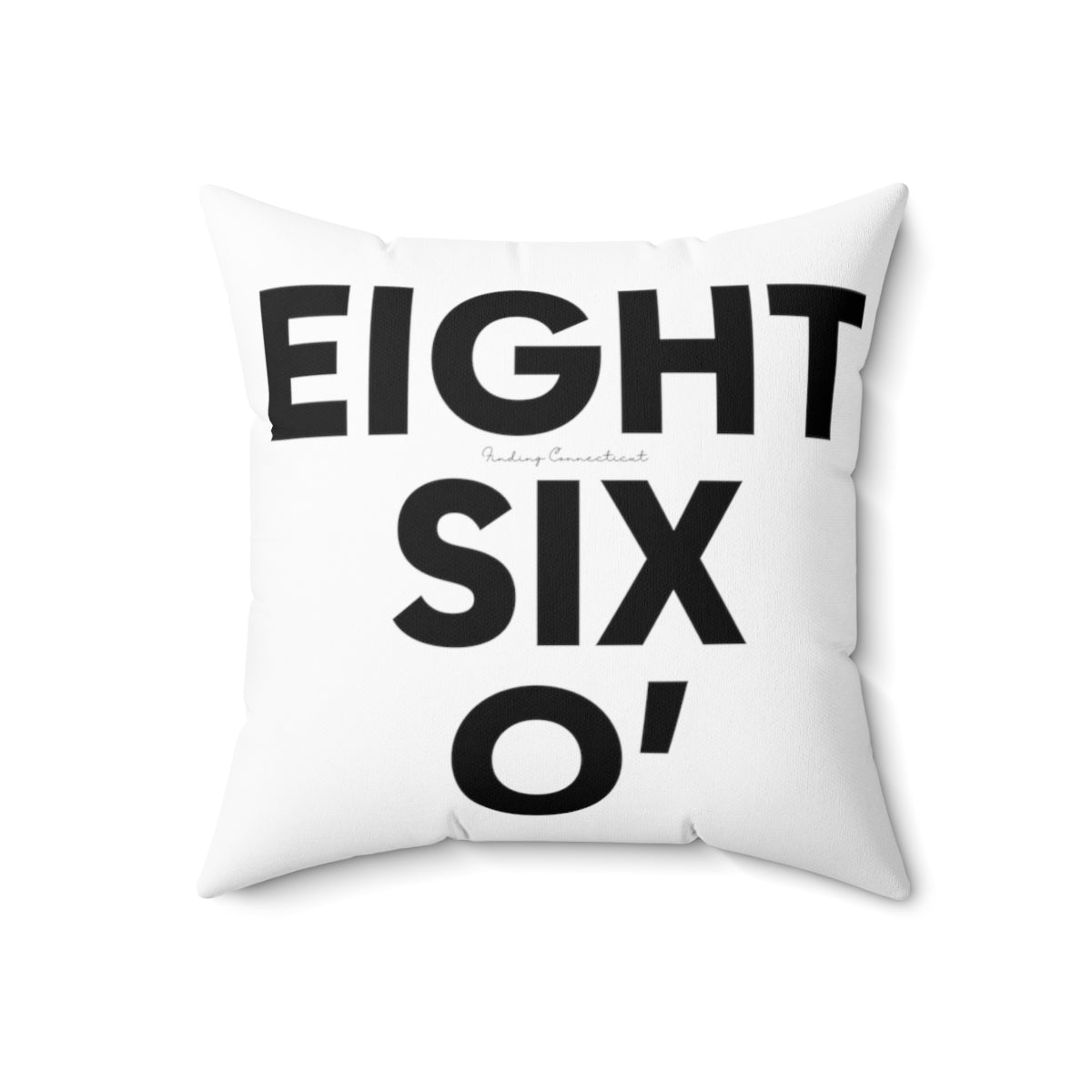 Eight Six O' Spun Polyester Square Pillow