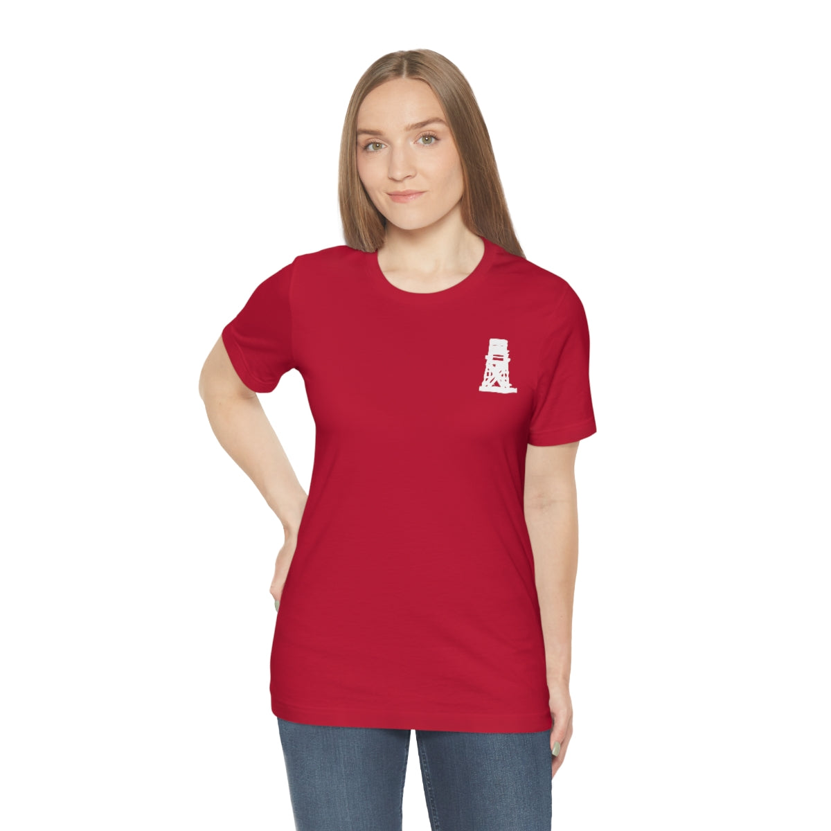 Fairfield Love (front and back) Unisex Jersey Short Sleeve Tee