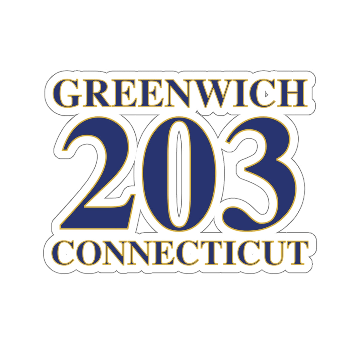 greenwich connecticut sticker 