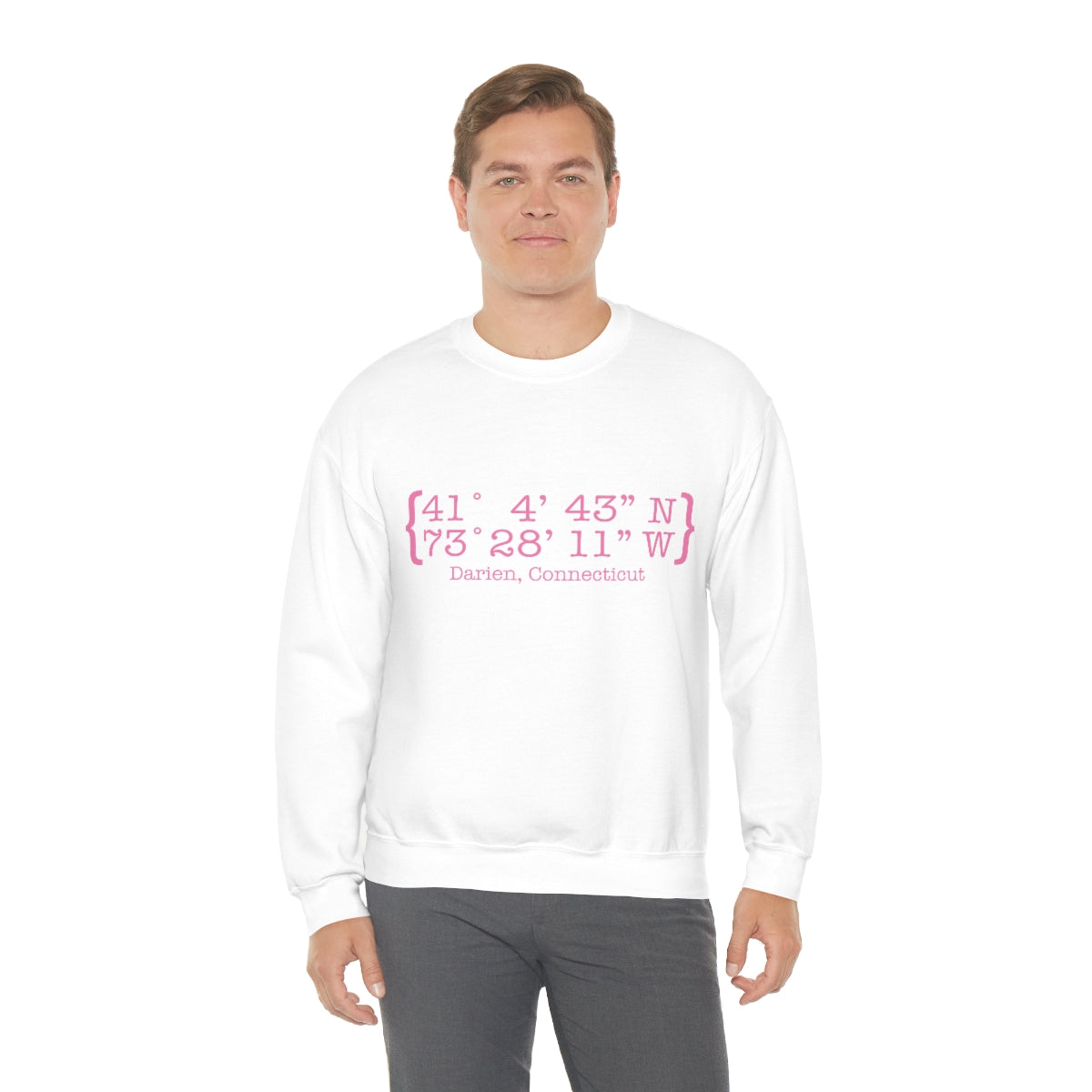 Darien Coordinates Unisex Heavy Blend™ Crewneck Sweatshirt