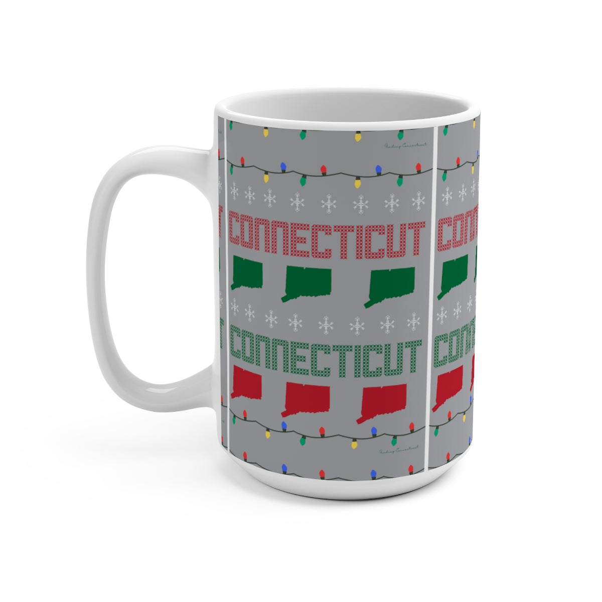 Connecticut Ugly Holiday Mug 15oz