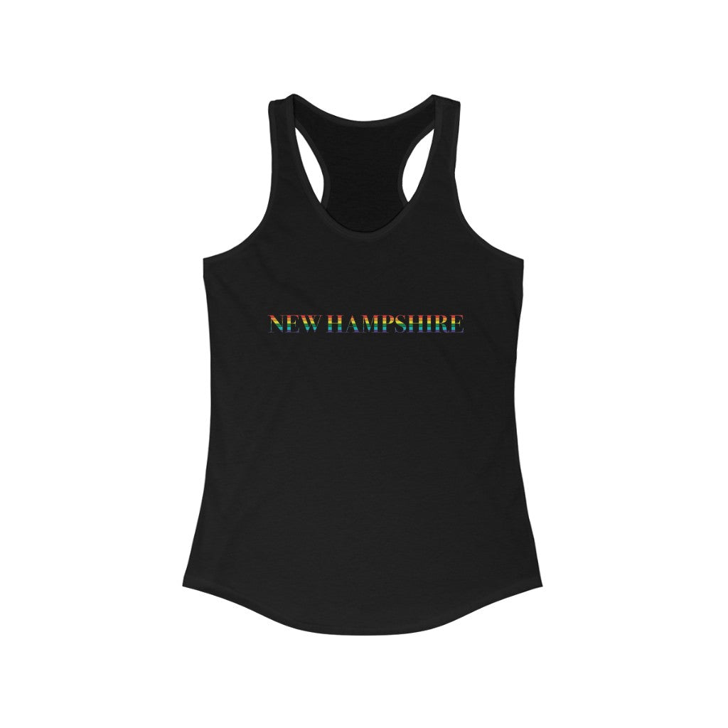 New Hampshire Rainbow Women's Ideal Racerback Tank