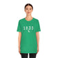1835 Westport - White Unisex Jersey Short Sleeve Tee