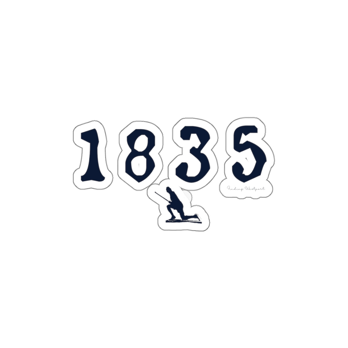 1835 Westport Kiss-Cut Stickers