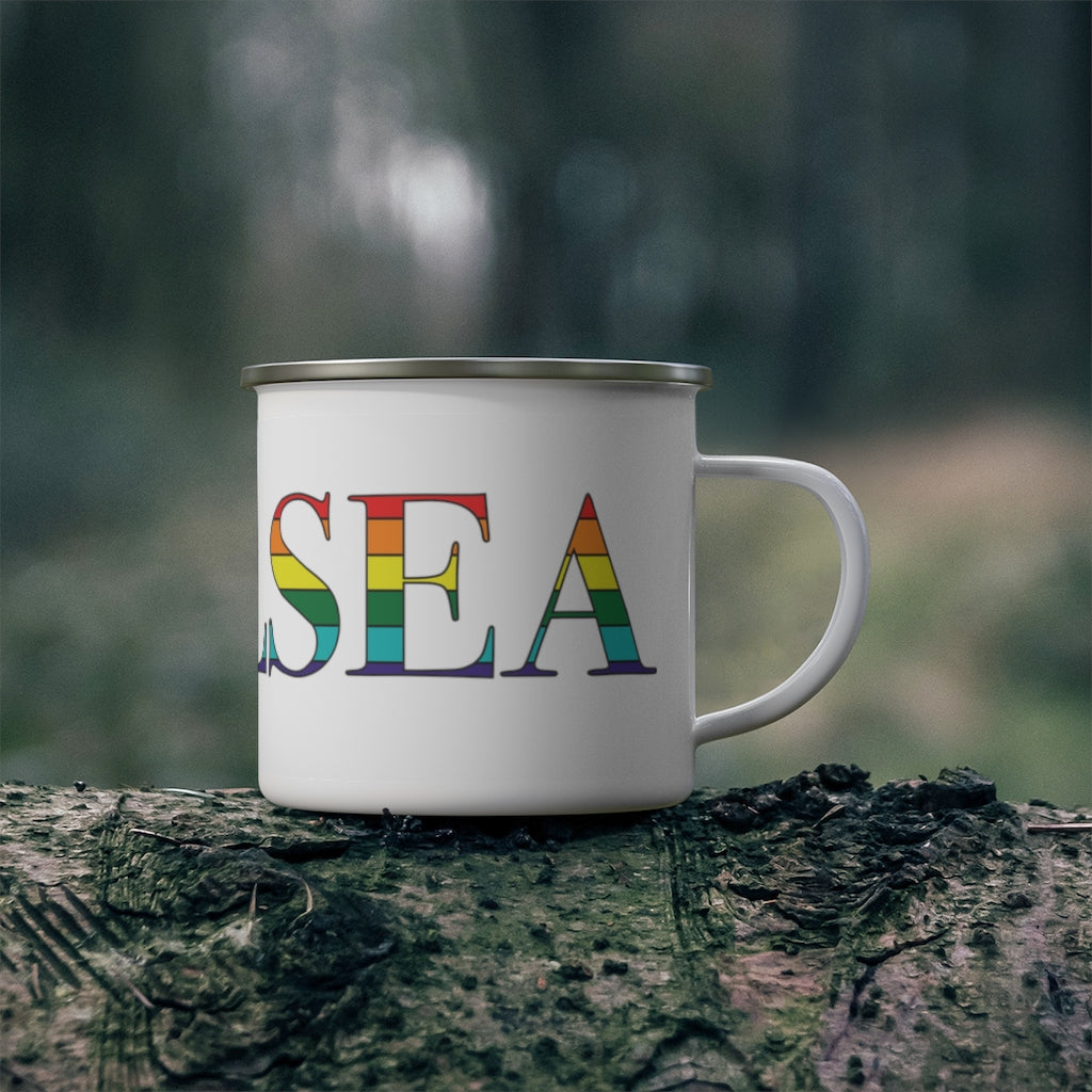 Chelsea Rainbow Enamel Camping Mug