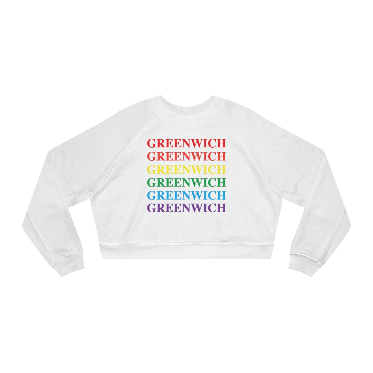 greenwich ct / connecticut womens cropped sweatshirt 