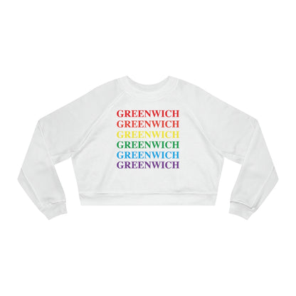 greenwich ct / connecticut womens cropped sweatshirt 