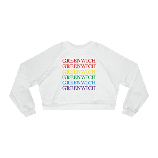 greenwich ct / connecticut womens cropped sweatshirt 