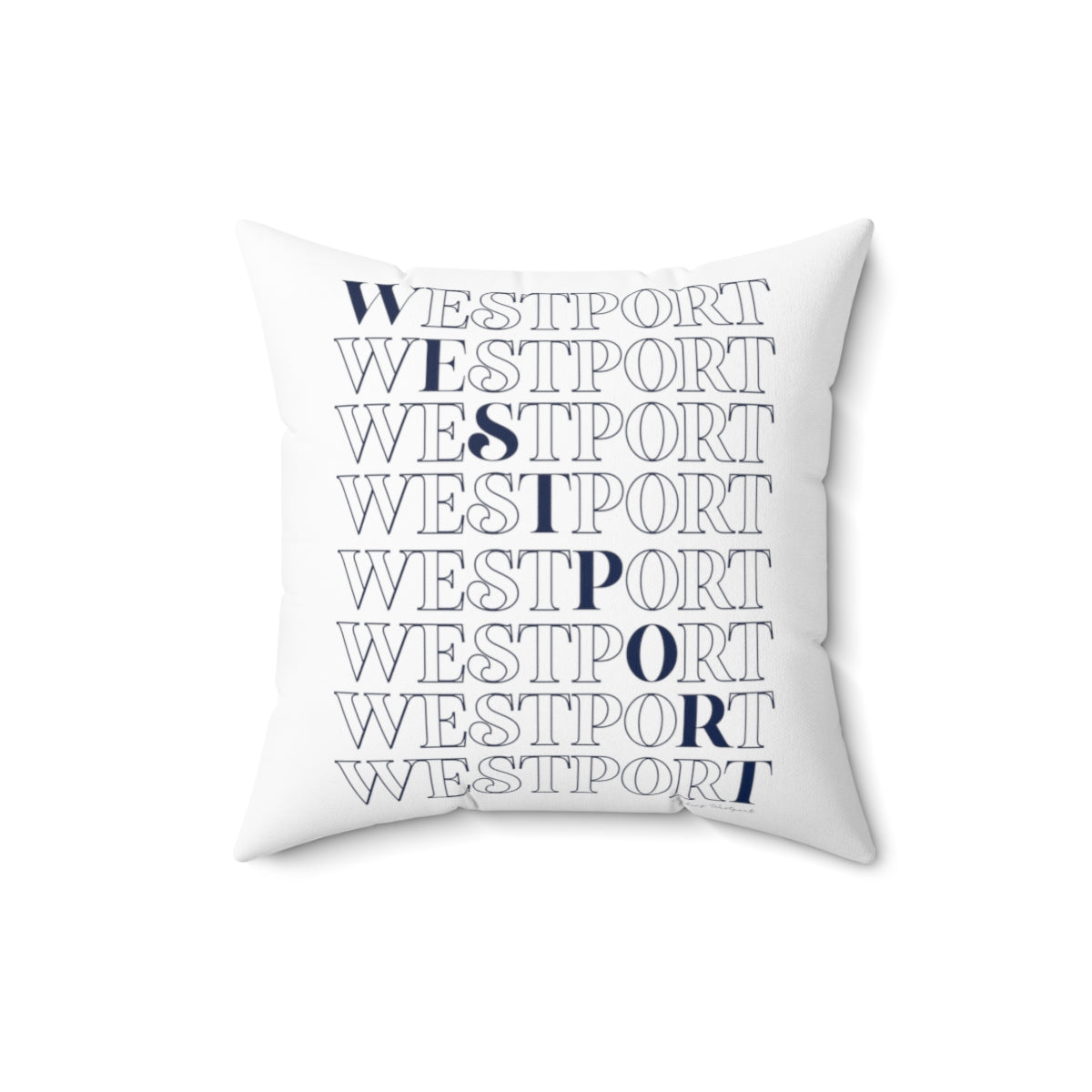 Westport On Repeat Spun Polyester Square Pillow