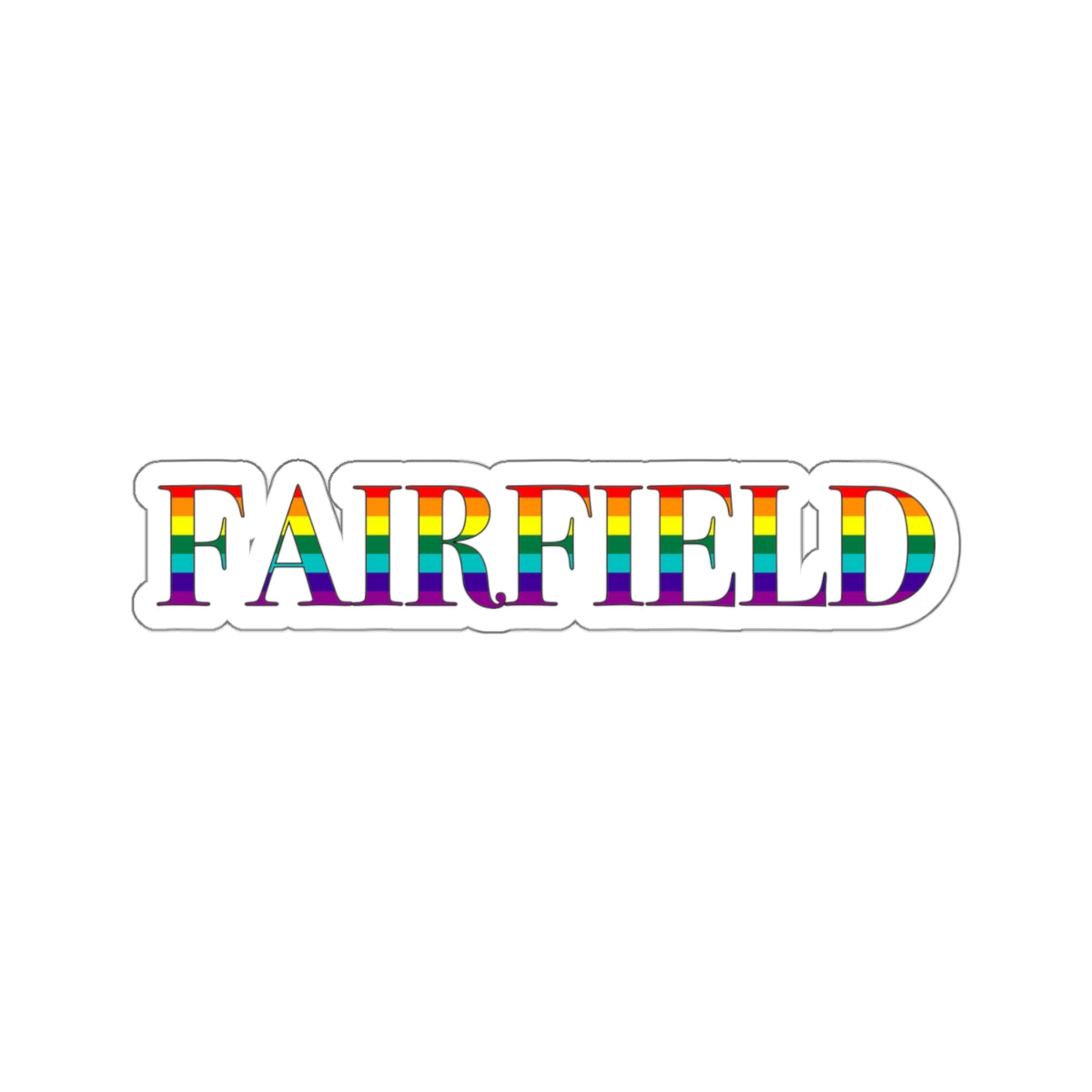 fairfield pride sticker 