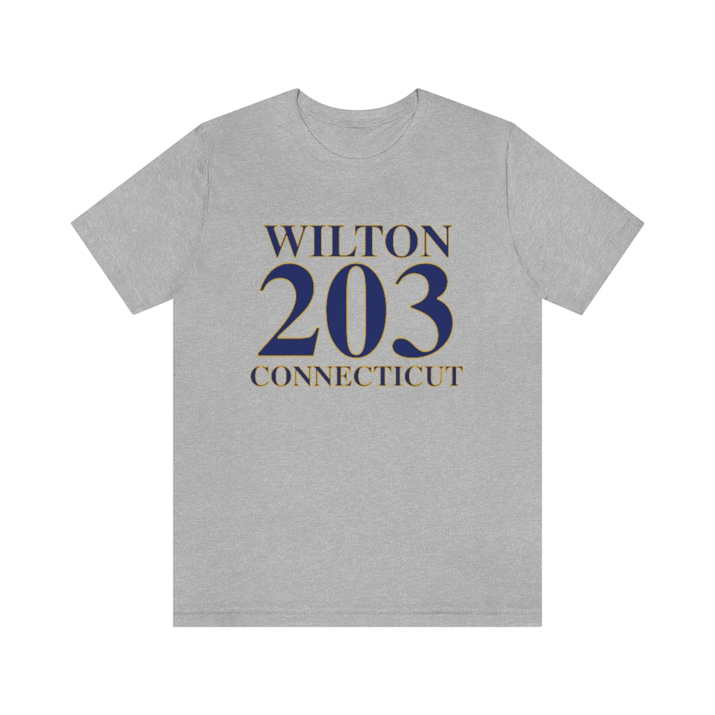 Wilton 203 Connecticut Unisex Jersey Short Sleeve Tee