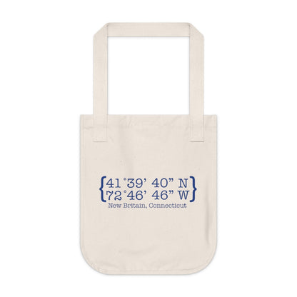 New Britain Coordinates Organic Canvas Tote Bag