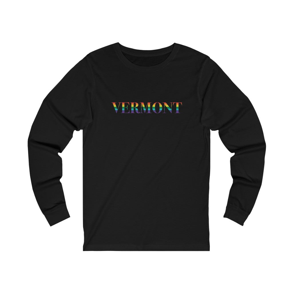 Vermont Rainbow Unisex Jersey Long Sleeve Tee