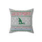 Westport Ugly Holiday Sweater Red / Green Spun Polyester Square Pillow