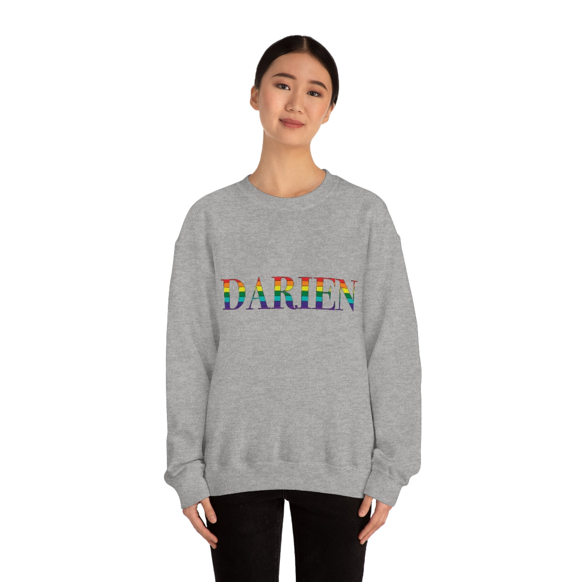 Darien Rainbow Unisex Heavy Blend™ Crewneck Sweatshirt