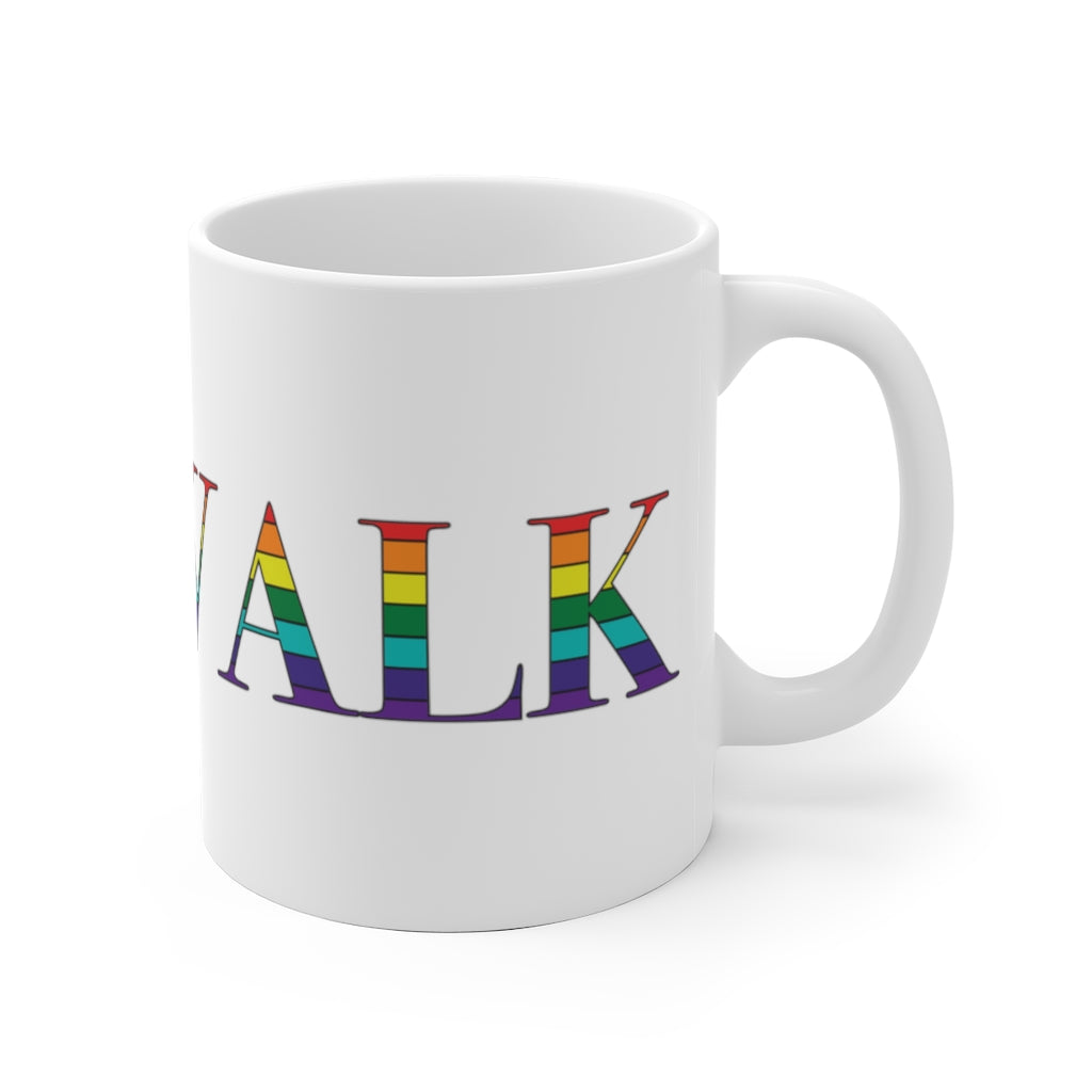 Norwalk Rainbow  White Ceramic Mug