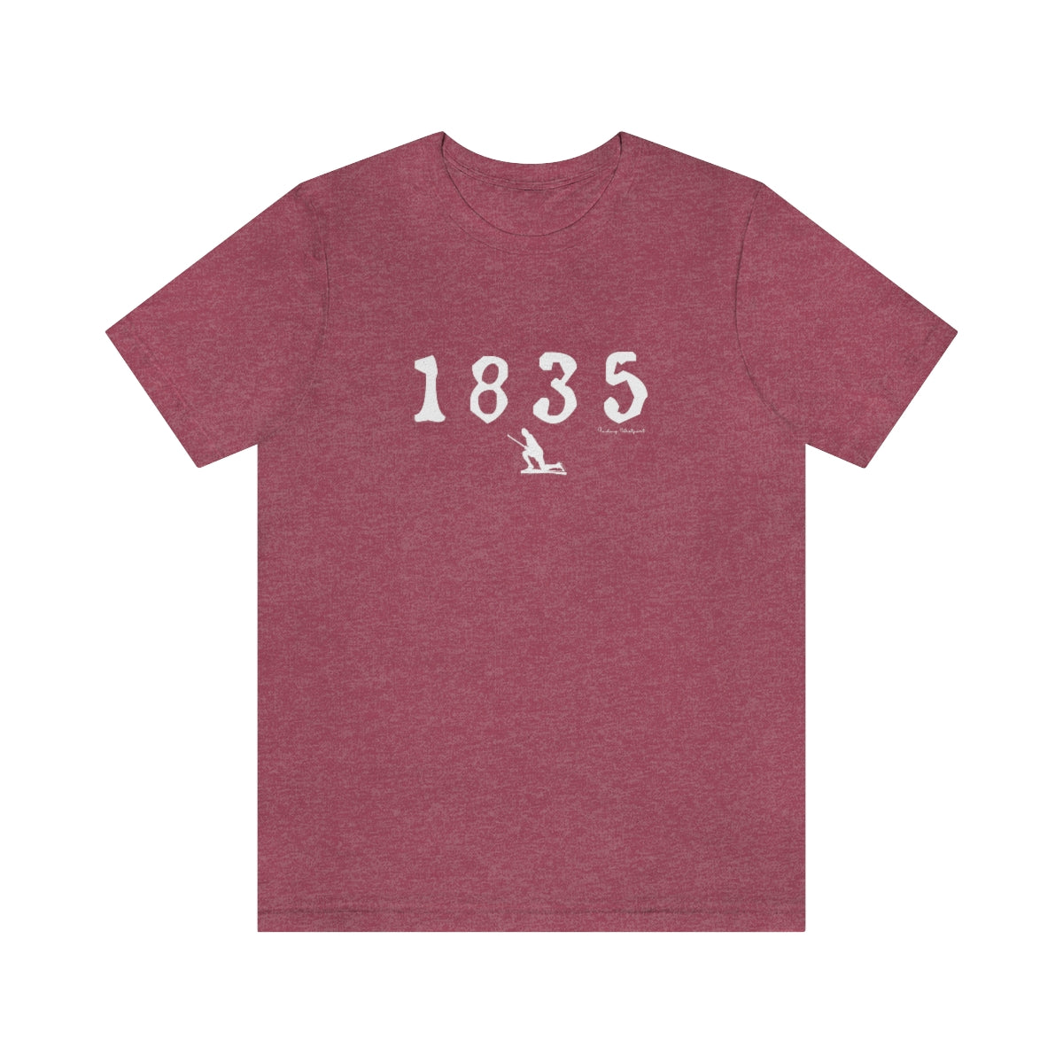 1835 Westport - White Unisex Jersey Short Sleeve Tee