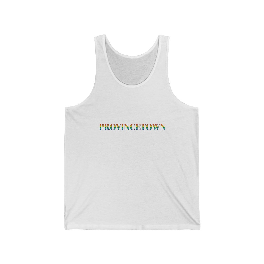 Provincetown Rainbow Unisex Jersey Tank