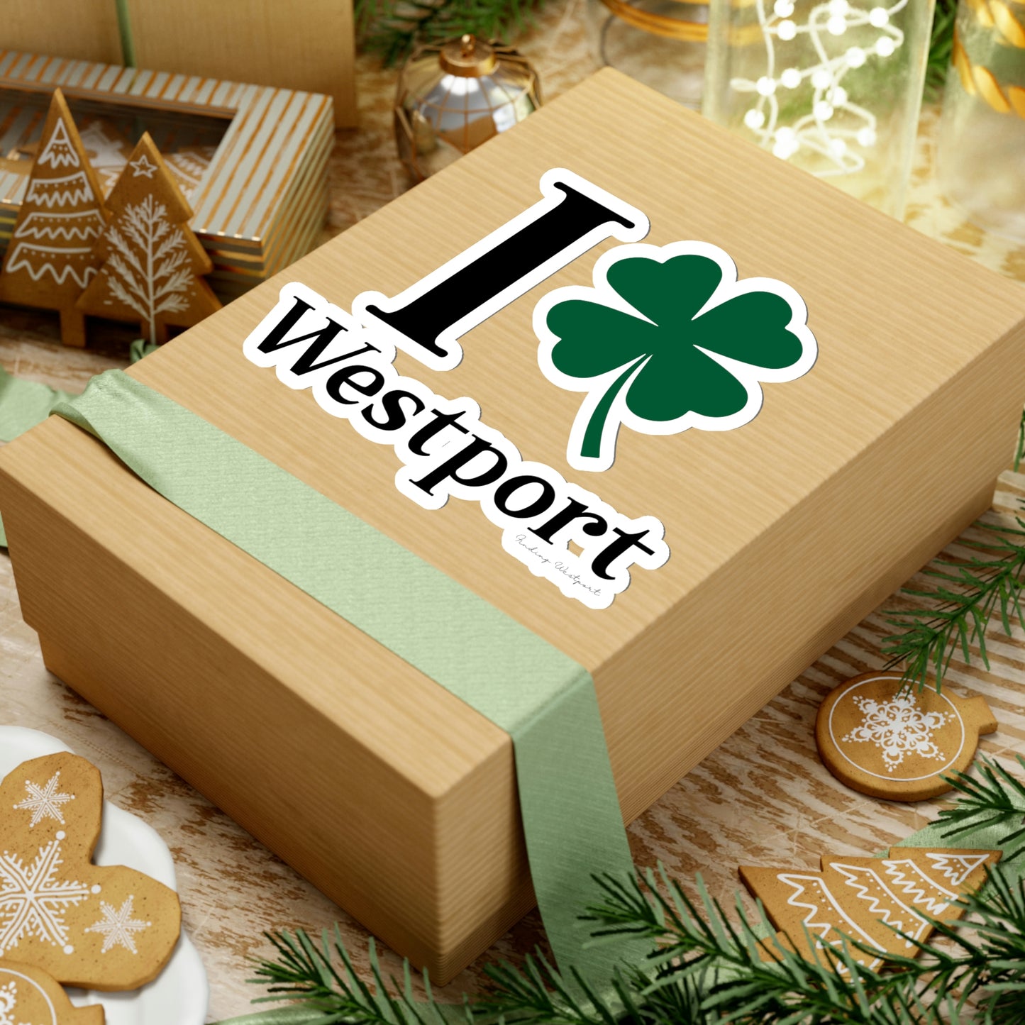 I Clover Westport Kiss-Cut Stickers